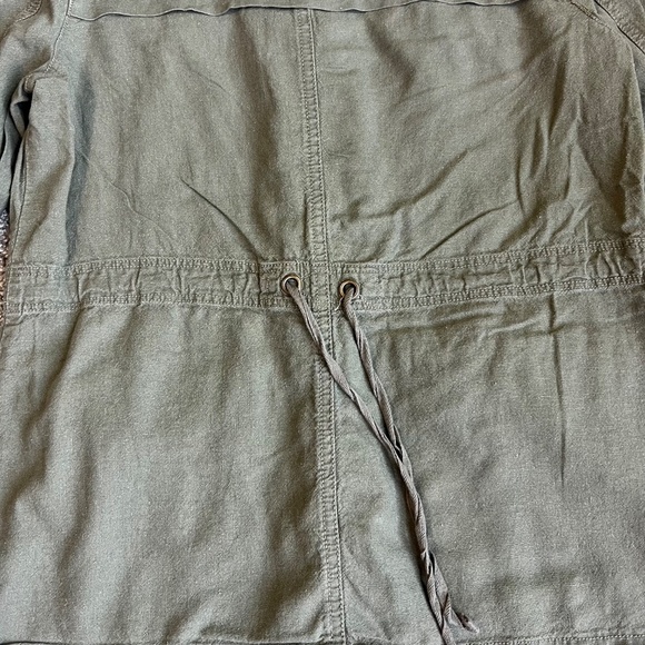 Maurice's Army Green Utility Jacket with Gray Jersey Hood, Size Small - Picture 9 of 10